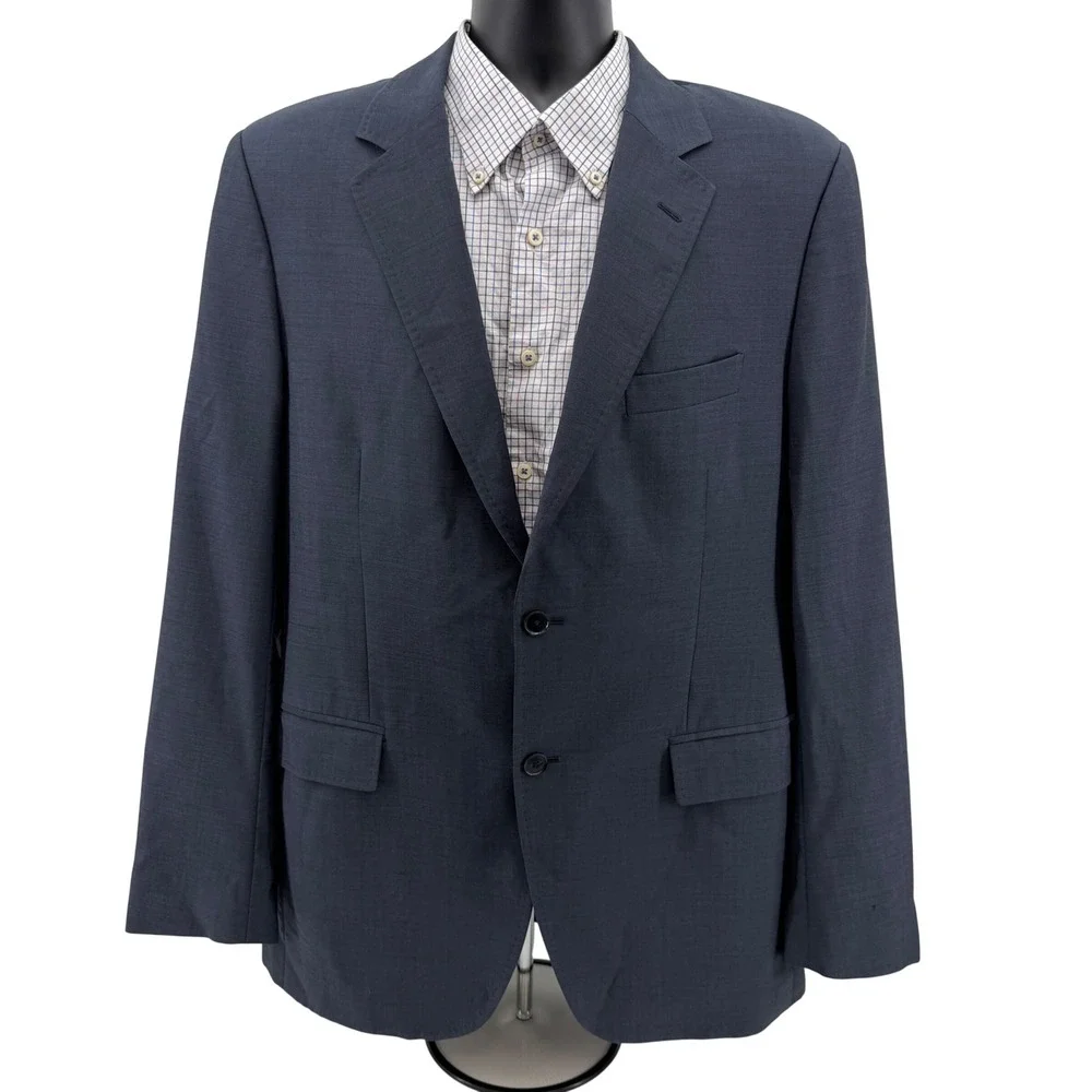 Dolce & Gabbana Blazer Mens 42L Blue Two Button Sport Coat Made in Italy Luxury